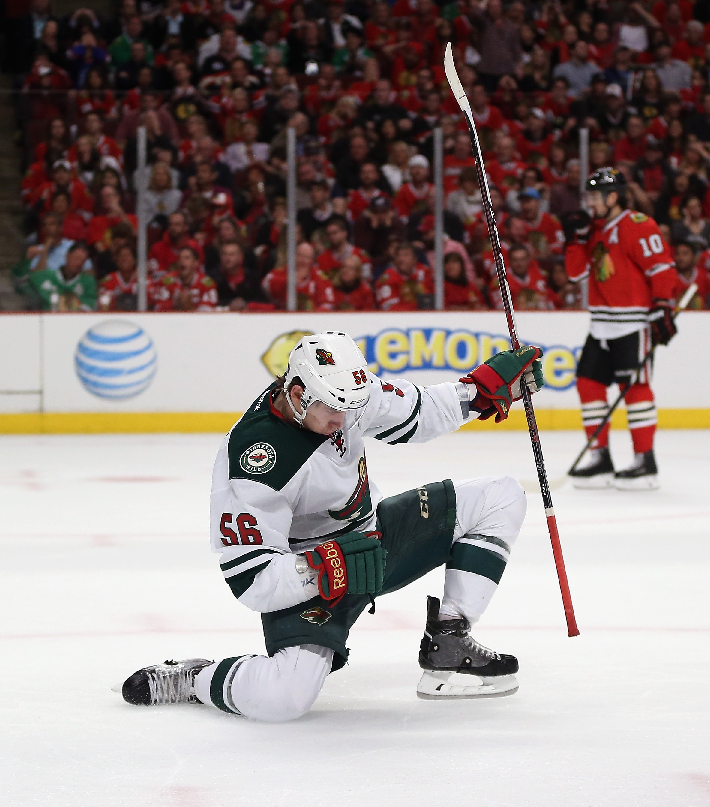 Rookie Erik Haula, 23, a first-year pro, has given the Minnesota Wild a push in the postseason. Photo by Jonathan Daniel/Getty Images.