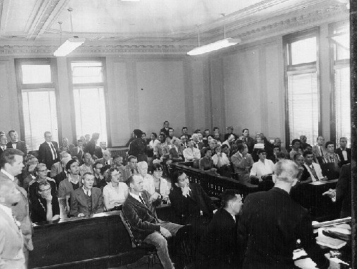 The "Howl" trial in 1957. Photo: City Lights archive.