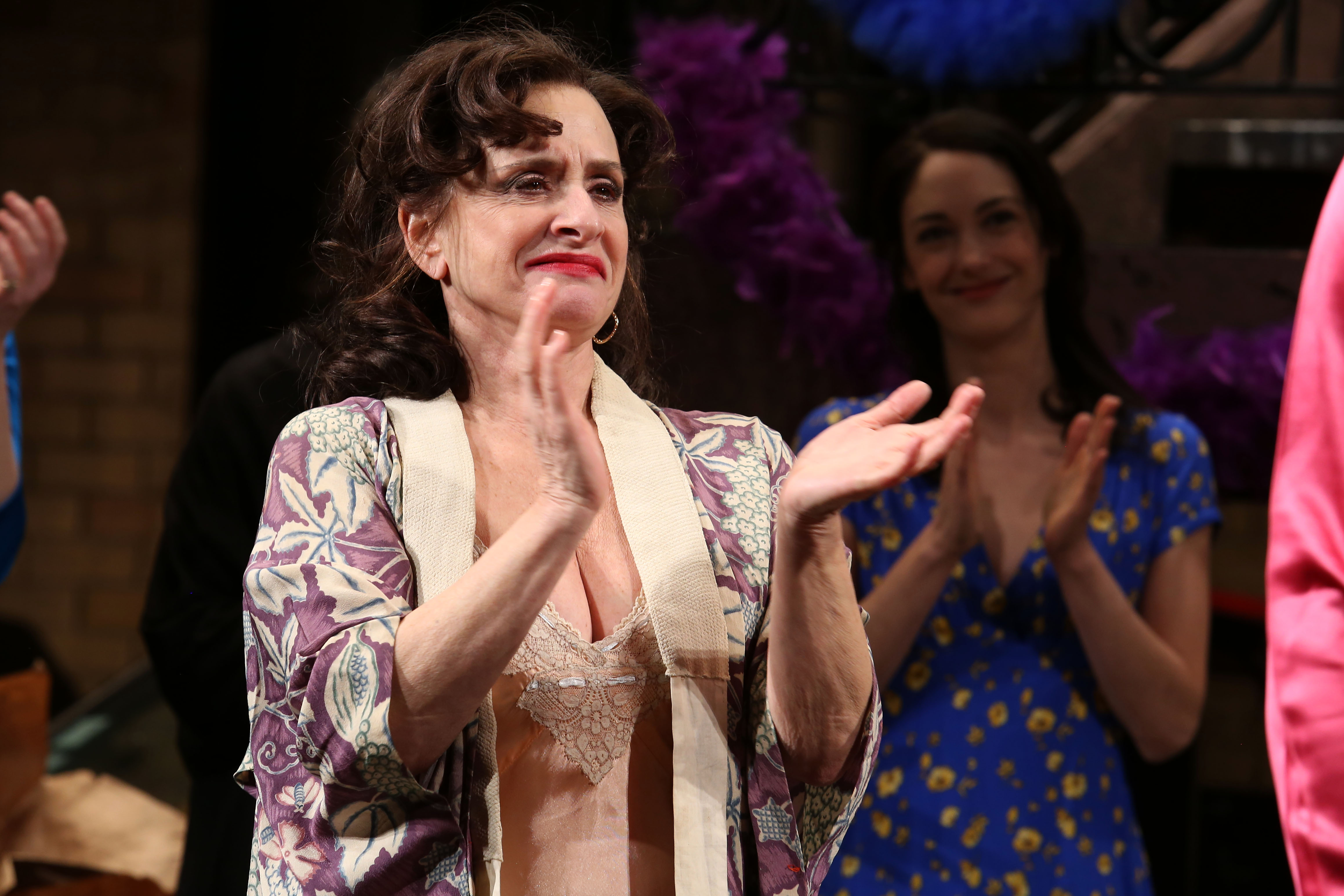 Patti LuPone appears on stage for "The Rose Tattoo" curtain call in Aprilon Monday, April 27, 2015, in New York. Photo by Greg Allen/Invision/AP.