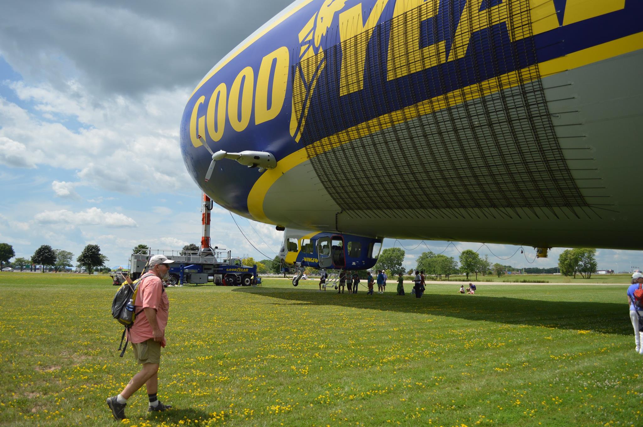 The Goodyear airship -- Wingfoot One -- at Oshkosh in July 2015. Patrick Collins