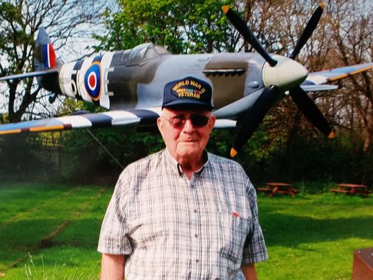 Melvin Rector, shown shortly before he died while touring a Battle of Britain bunker in London earlier this month. (Family photo)