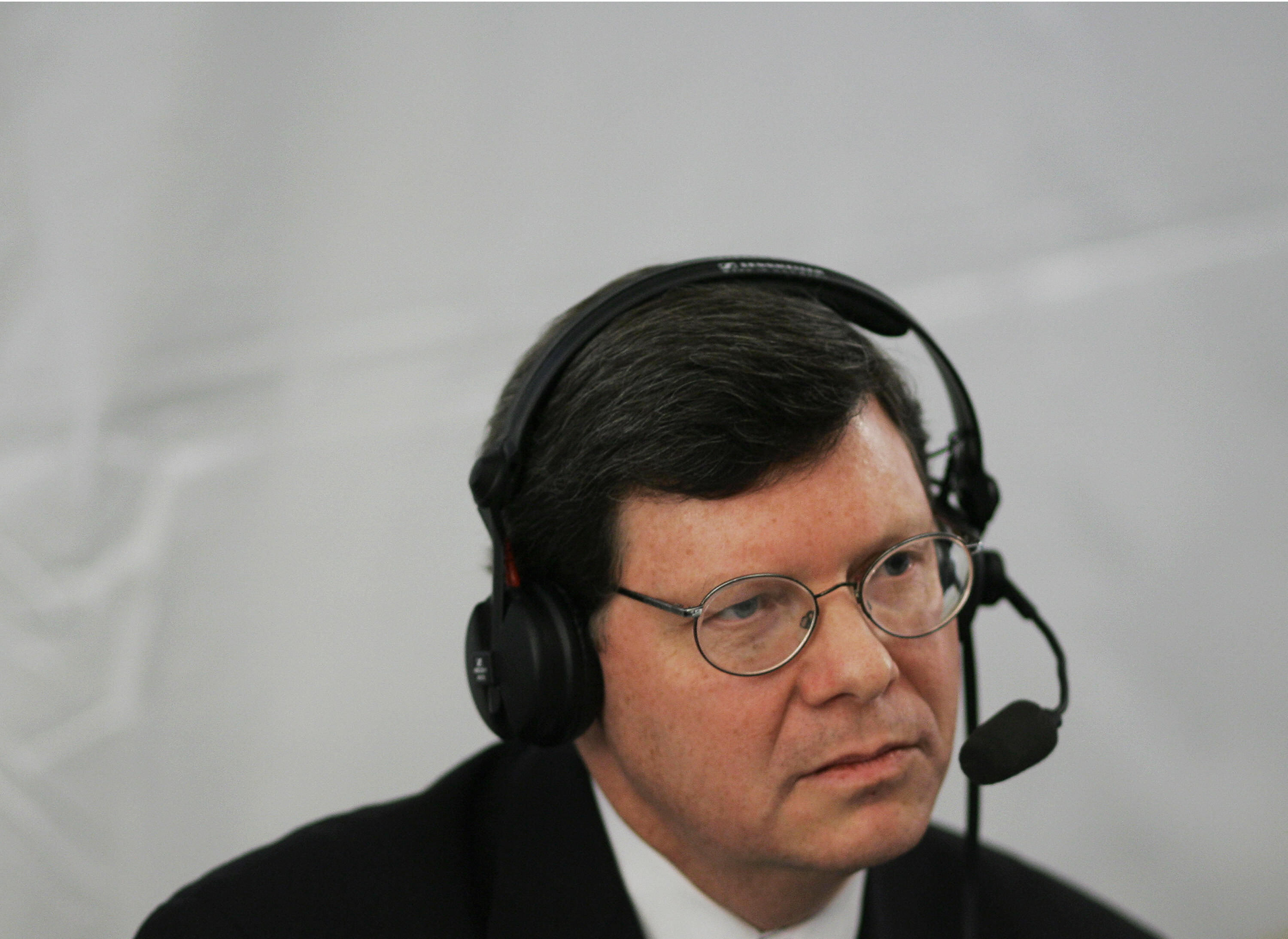 Charlie Sykes of WTMJ in Milwaukee, shown in during a show in 2006 at the White House. Photo: Mandel Ngan/AFP/Getty Images/File.