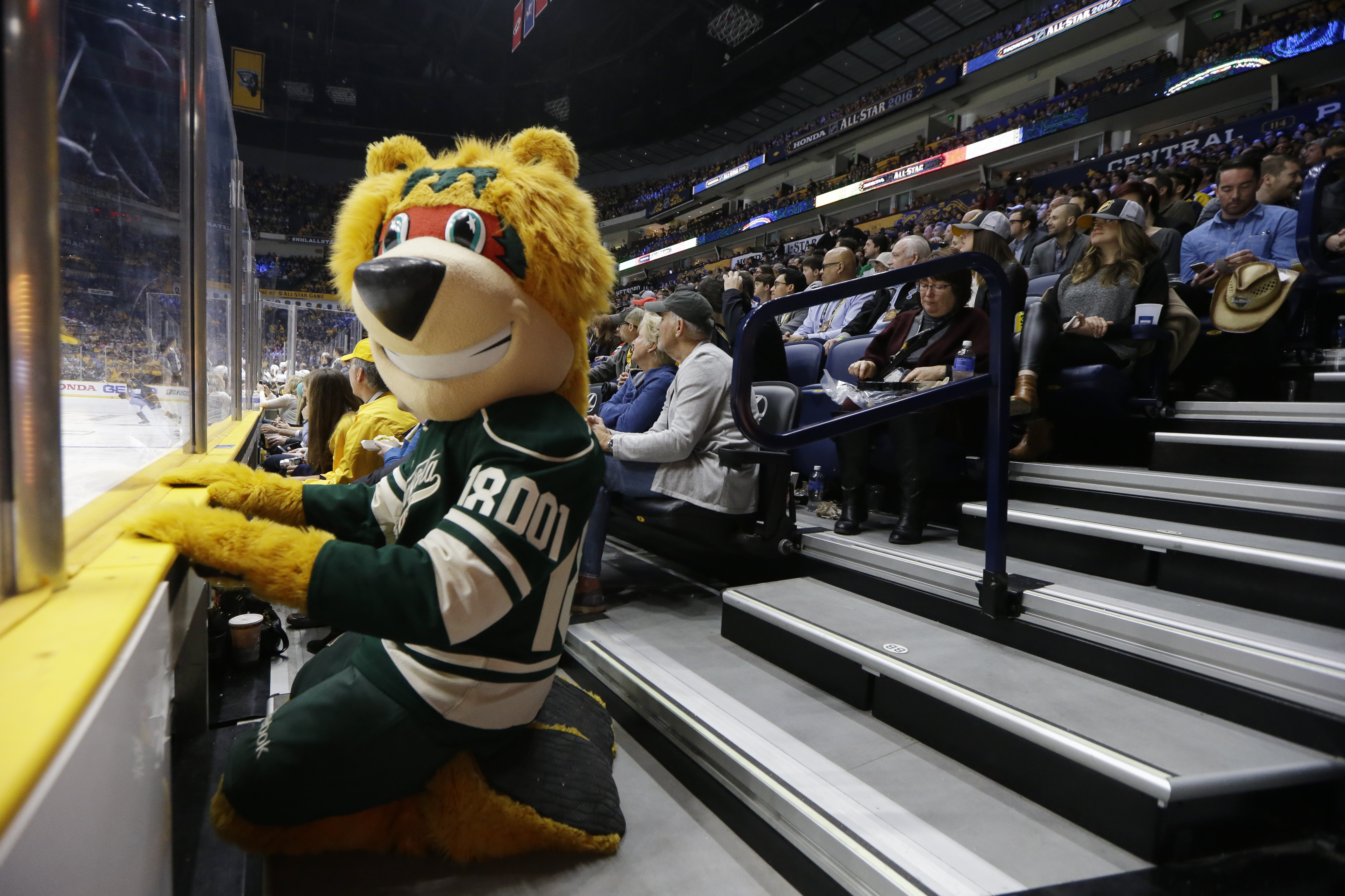 Nordy, the mascot of the Minnesota Wild. (AP Photo/Mark Humphrey) 