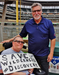 Kirk Williams with Jack Morris at Target Field. Photo: Kevin Johnson.